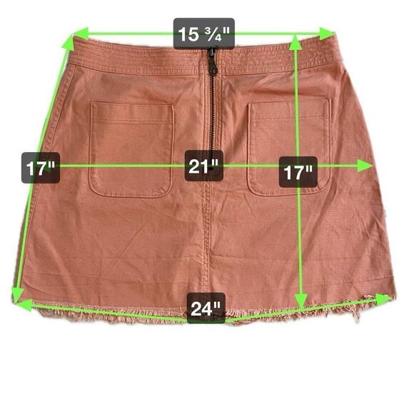 Madewell Terracotta Mini Skirt - Picture 3 of 8